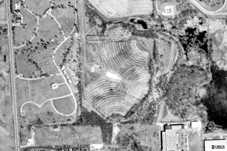 Cascade Drive-In Theatre - Aerial - Photo From Terraserver